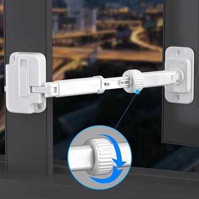 Perforation-free Window Stopper Window Latch ABS Sliding Flat Window Child Safety Lock Anti-theft Sliding Window Lock