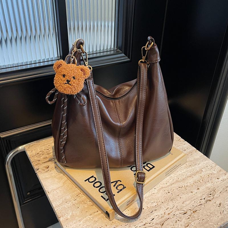 

Осень и зима, студенты колледжа, ощущение высокого класса, большая вместимость для поездок на работу, сумка-мессенджер через плечо, сумка-тоут, женская темно-коричневого