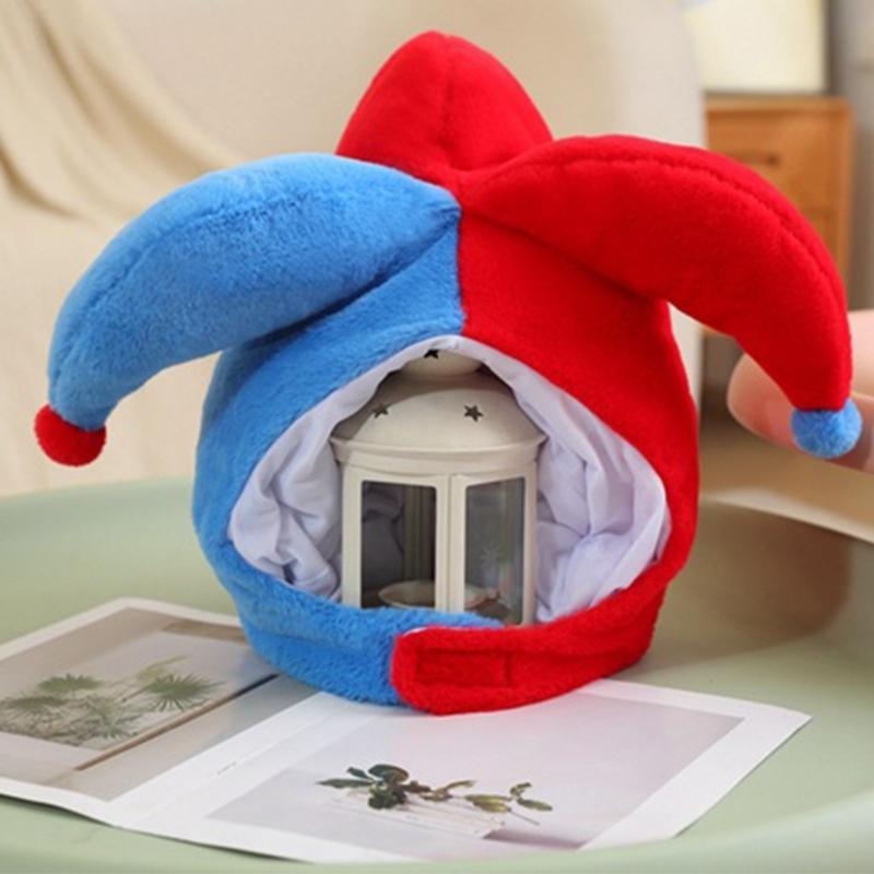 Personality Accessory Hat Artistic Youth Hats Simple Street Hat Plush Clowns Hats for Halloween Costume