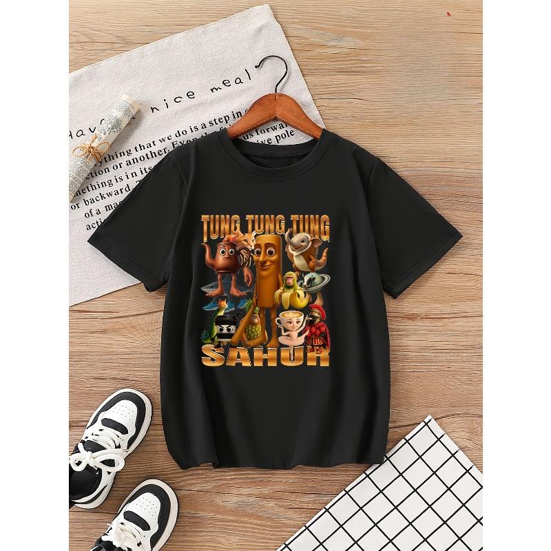 Европейские размеры Мальчишеская летняя удобная мягкая футболка с коротким рукавом с креативным принтом в виде мультяшного мозга 98cm