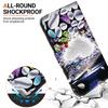Moonlit Pebble Beach Pattern Flip Wallet PU Leather Case with For iPhone Samsung Infinix TECNO OPPO Realme Google...for Over 900 Phone Models