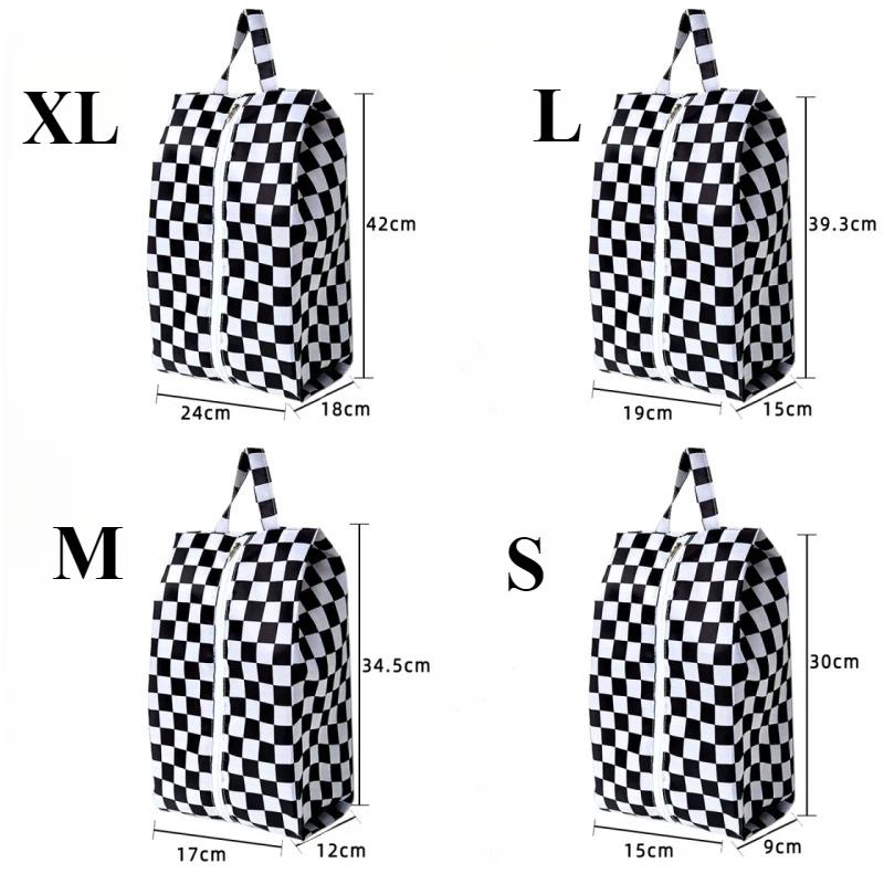 4 Size Portable Waterproof Shoe Storage Bags with Zipper Closure for Men and Women Travel Dustproof Shoes Organizer Bags