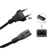 European Power Cable 2pin Plug To IEC320 C7 Extension Cord 2x0.75mm² Wire-gauge