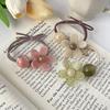 Charming & Durable Acrylic Flower Hair Tie: High-Elasticity Rubber Band for Women, Trendy Hair Accessory
