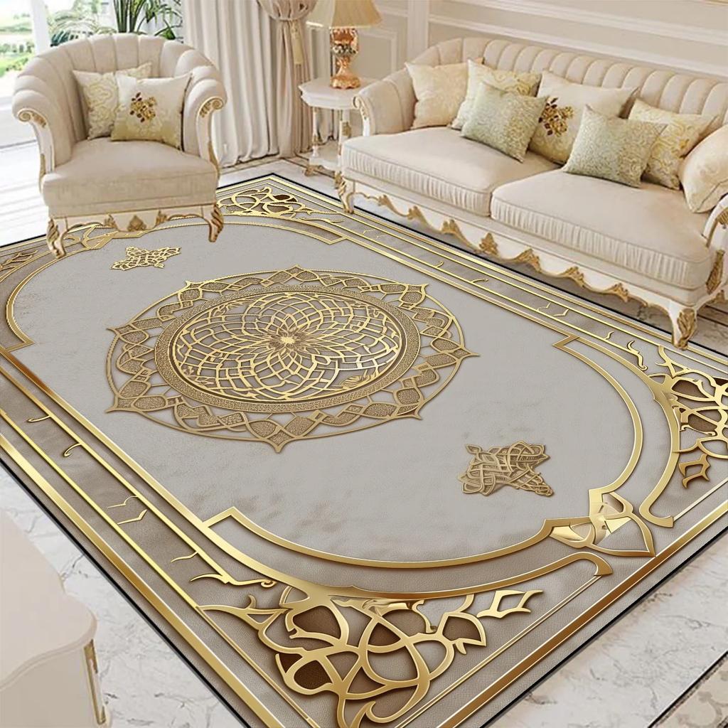 Χαλί Μεγάλης Επιφάνειας Σαλονιού Πολυτελούς Στυλ Διακόσμηση Δωματίου Σπιτιού Πατάκια Δαπέδου Σαλόνι Καναπές Καφέ Αντιολισθητικό Χαλί Υπνοδωματίου Γκαρνταρόμπας Πλενόμενο