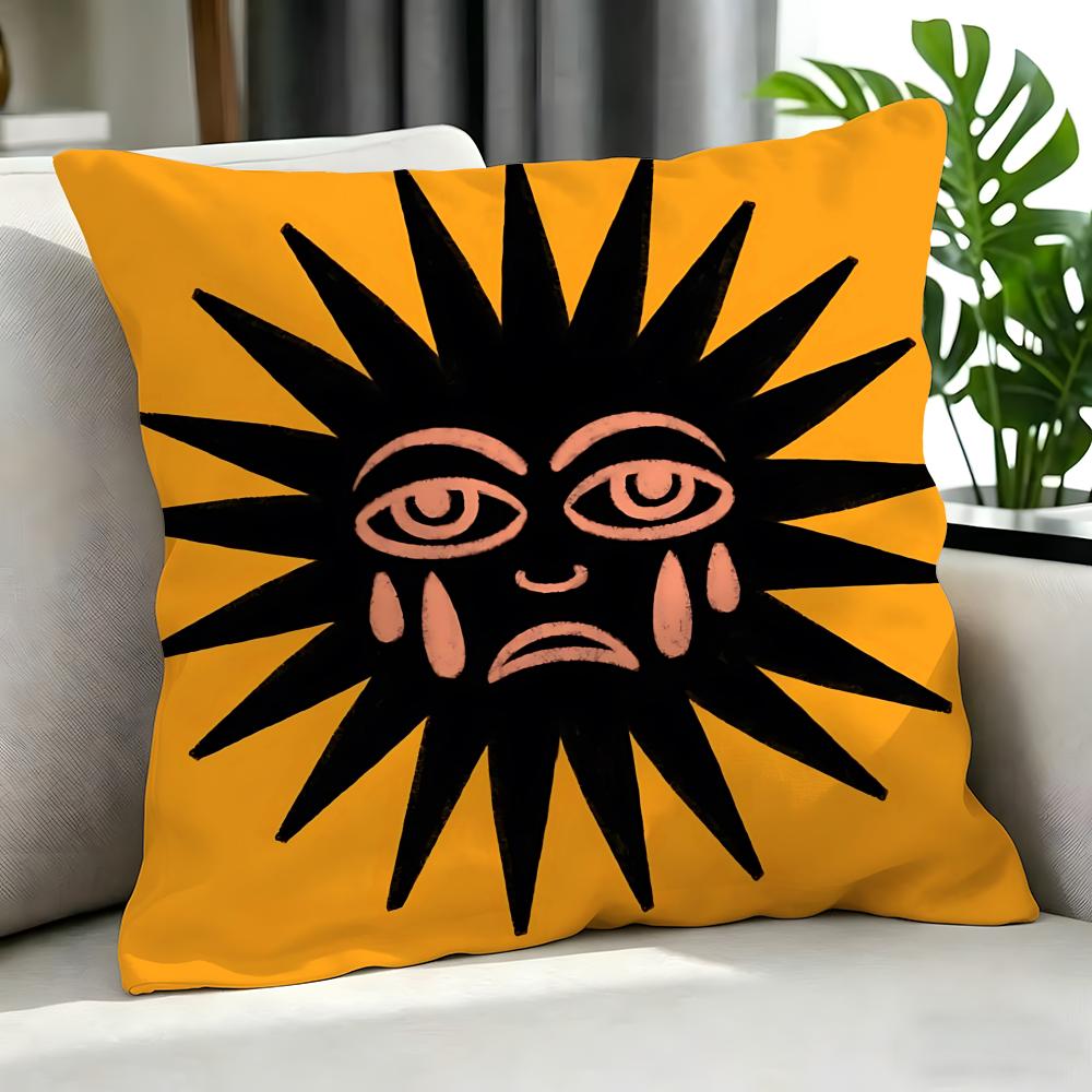 Art SSun Face Cushion Cover Cushion Cover Set Pcs x x x Pillowcase Decorative Sofa Home Decor