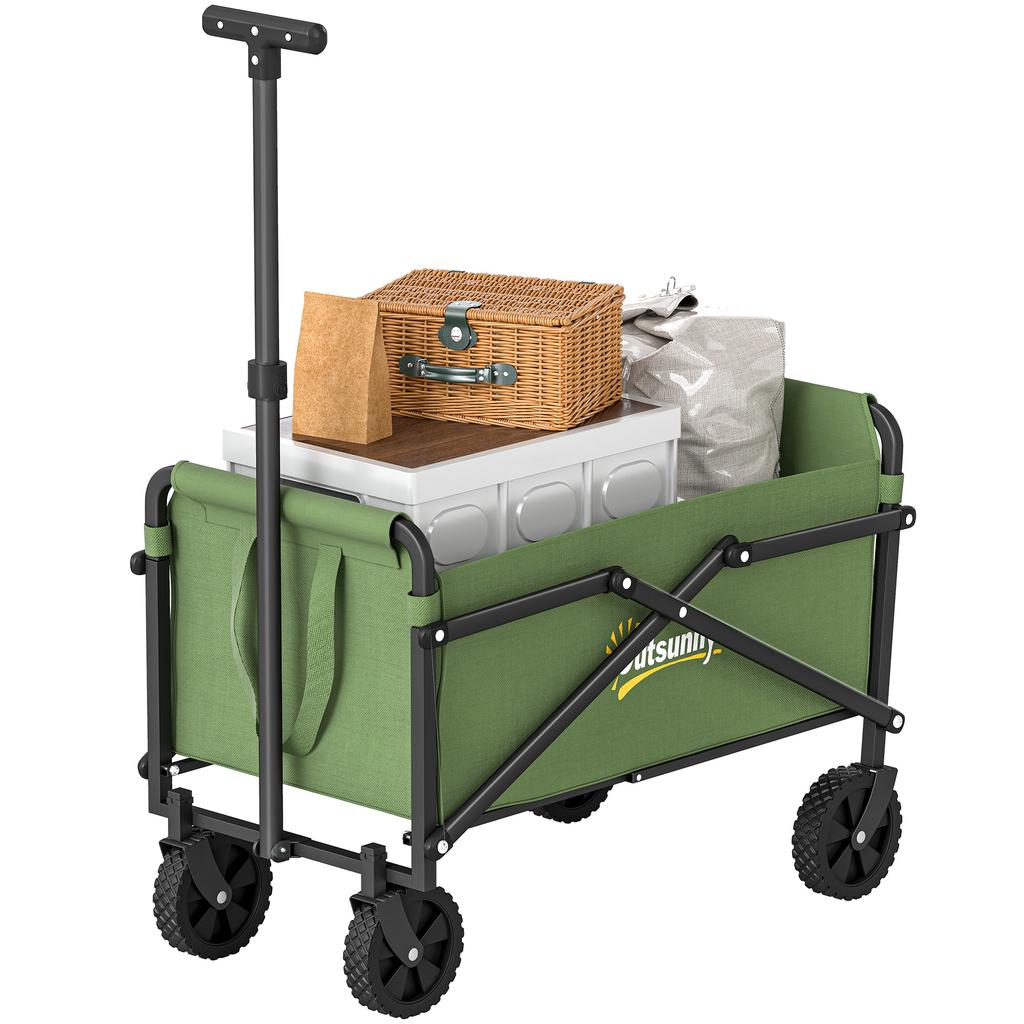 41L Festival Trolley on Wheels, Compact Garden Folding Trolley Cart