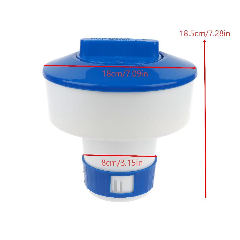 Floating Pool Chlorine Dispenser Automatic Sterilizer Portable PP Tablet Holder for Small Inflatable Swimming Pool SPA Hot Tub