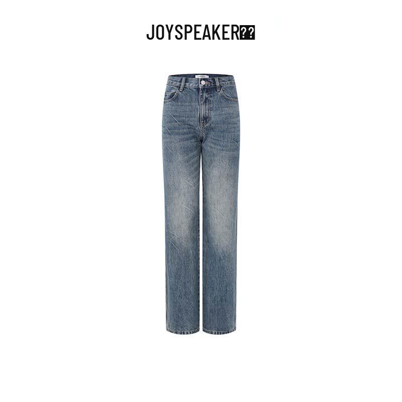

JOY SPEAKER Women s High-Waist Straight-Leg Jeans L