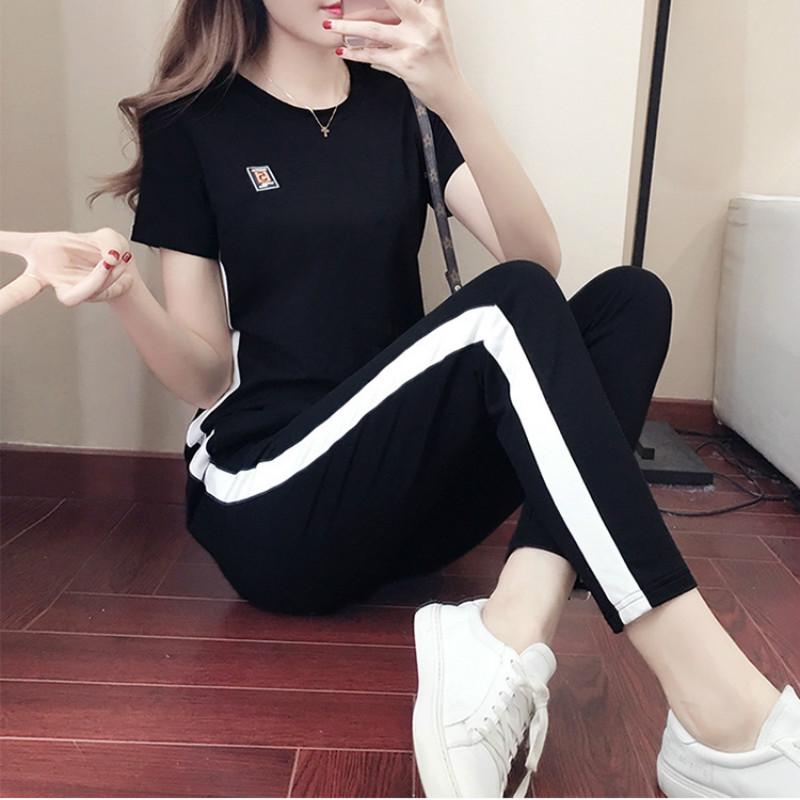 Buy Colours Fashion Summer Simple Sports Suit Girls Casual