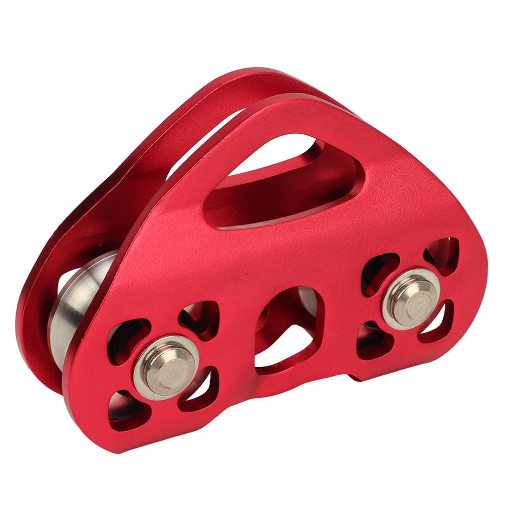 Mountaineering Climbing Double Axle Double Zip Line Trolley Steel Rope Heart Pulley Ropeway Rescue