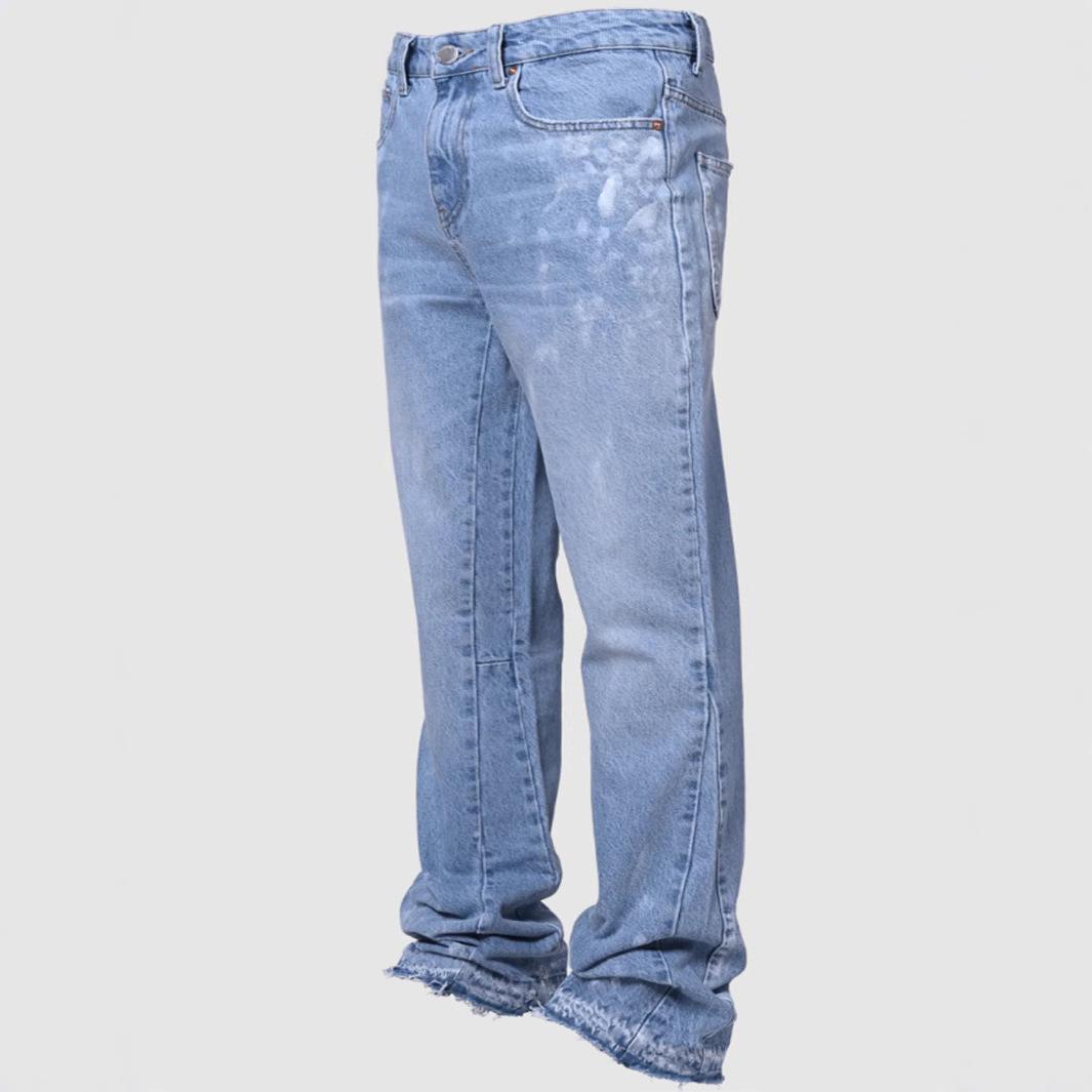 

2026 Men s Fashion Casual Straight Leg Jeans L светло-синий