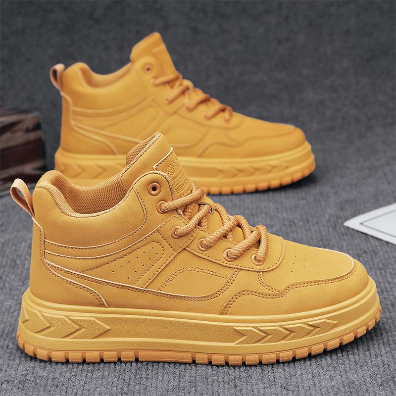 Martin Boots Men's Shoes Autumn and Winter New Men's Sports and Leisure Construction Site Work Thick-soled Wear-resistant Tooling Labor Insurance