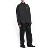 Balenciaga Metallica Long Sleeve Shirt Oversized Fit 'Black Orange' Men's 699053TYB181000