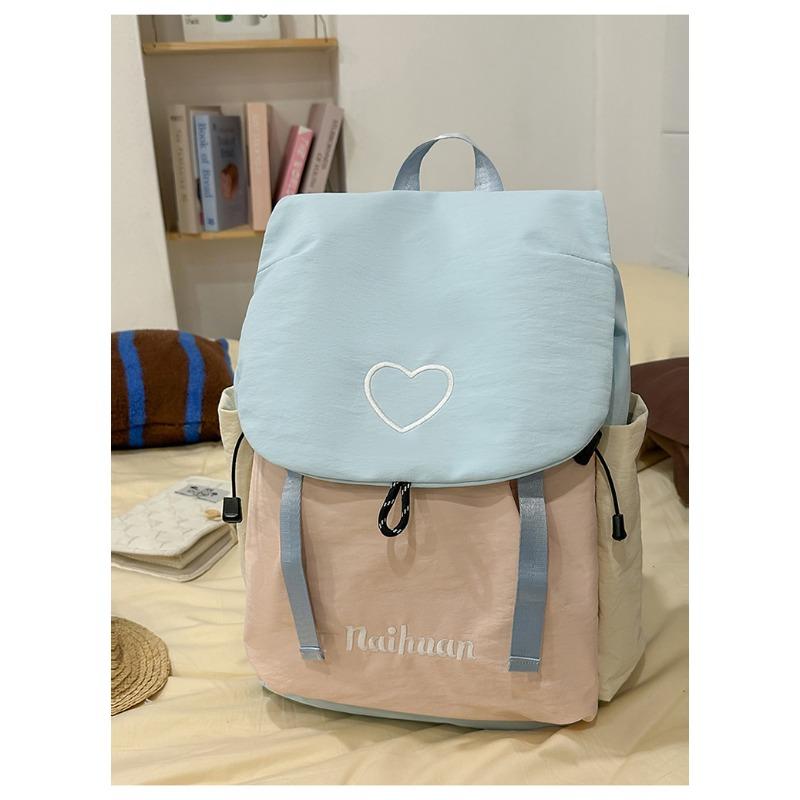 The New Schoolbag Is High-value, High-value, Fresh and Sweet, Contrasting Colors, Backpack, Lightweight Backpack for Junior High School Students