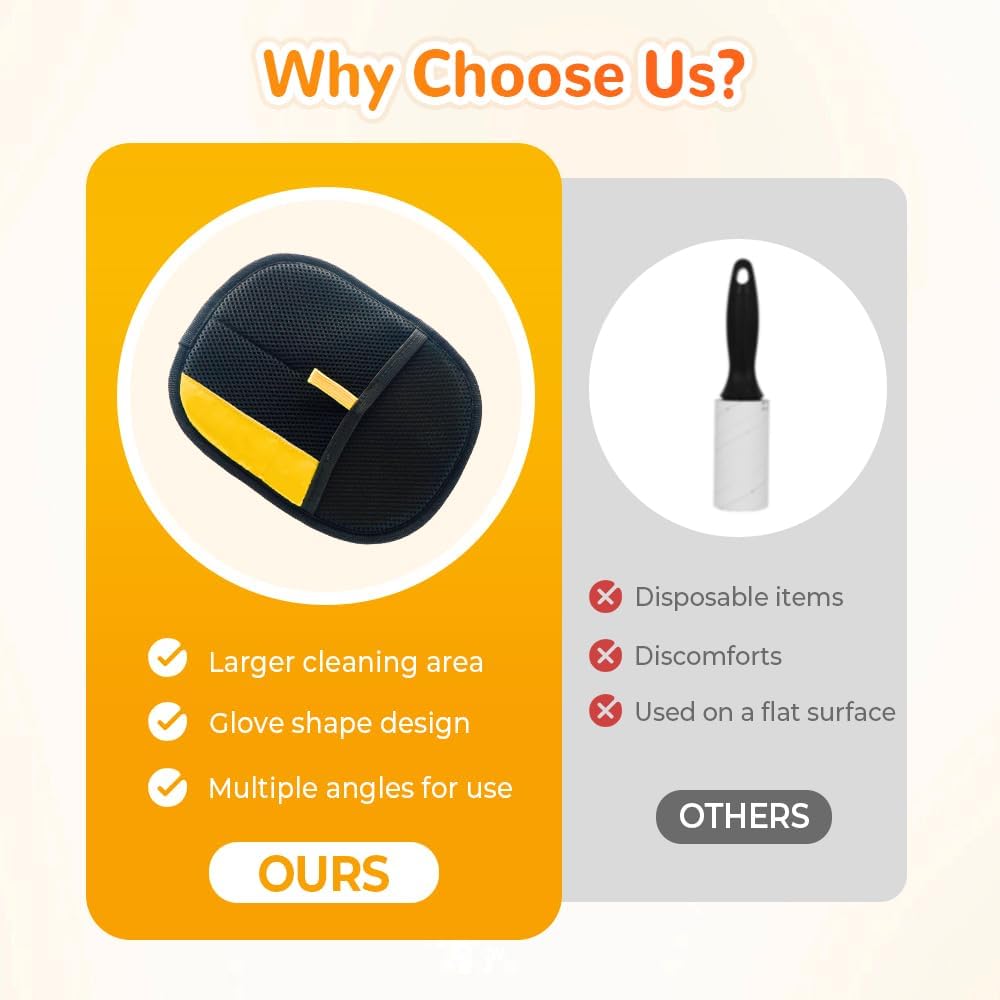 Elektrostatické rukavice Odstraňování chlupů domácích mazlíčků, Rukavice odstraňovač chlupů domácích mazlíčků, Omyvatelné Opakovaně použitelné Rukavice na chlupy pro psy kočky na nábytek Prostěradla Pohovka Oblečení Koberec