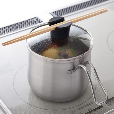Ernest Induction Cooking Pot and with Milk and Rice Cooker Stainless Steel a Favorite Brand of Major Restaurants Multi-Pot, Compatible, 14cm, 2.1L,