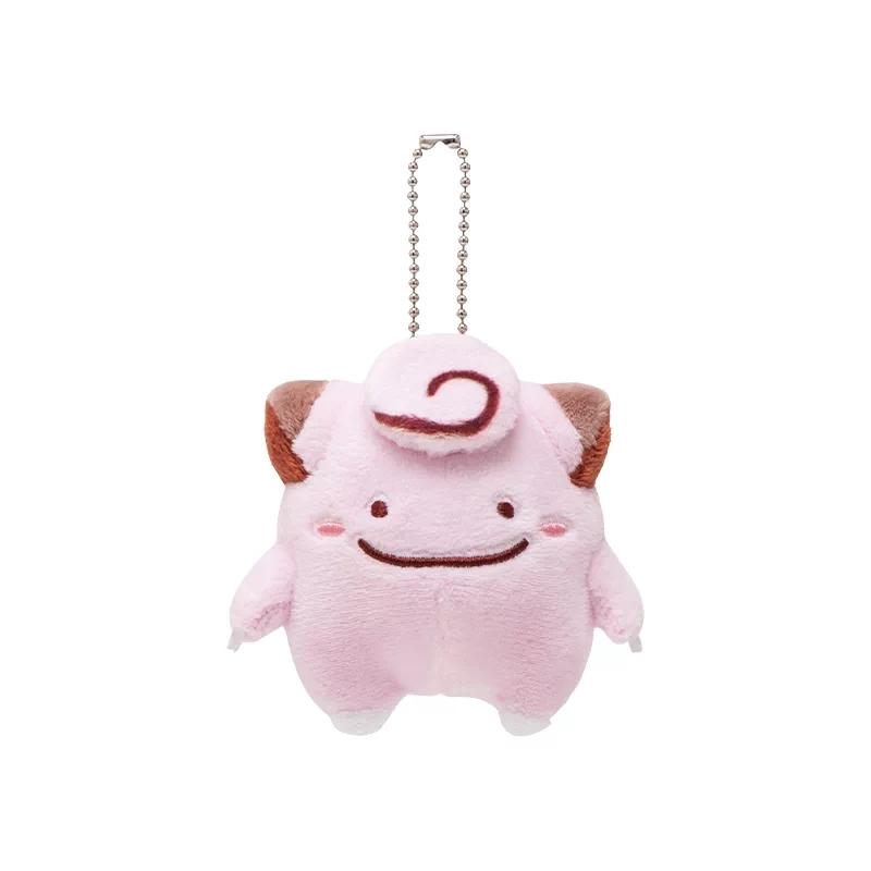 Official Genuine Plush Keychain Ditto Transform Series Pikachu Clefairy Bulbasaur Charmander Squirtle ACG Pendant Goods Official Genuine