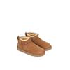 Winter Unisex Mini Snow Boots - Thick Fleece Lined, Warm Lambskin Wool, Flat Bottom Shoes
