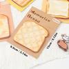 4er-Pack Toast-förmige Haftnotizen, Abreißbare Büro-Notizblöcke, Registerkarten für Schüler, Studium, Büro-Notizen und für unterwegs