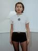 Sukkoleuseji Tail Crop Top (White)