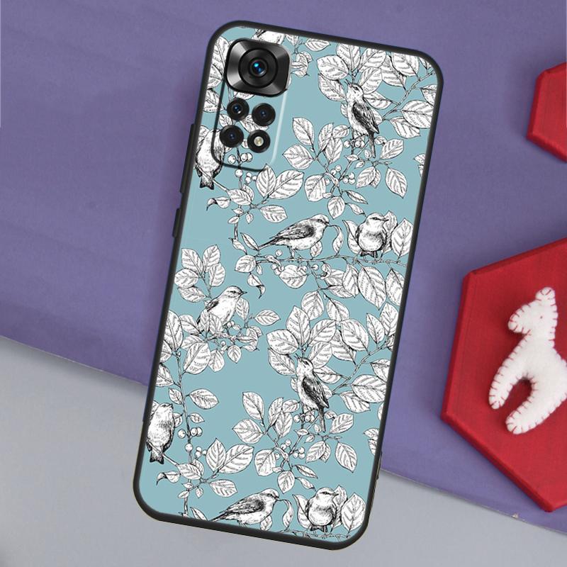 Birds Flock Funda For Xiaomi Redmi Note 13 14 Pro 12 11 9 10 9S 10S 11S 12S Redmi 14C 10C 12C 13C Case