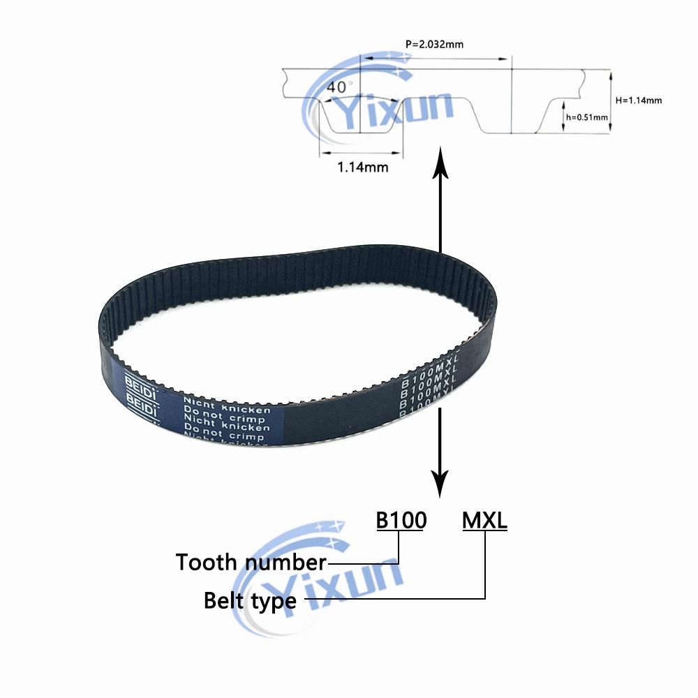 MXL Rubber Timing Synchronous Belt B140 B141 B142 B143 B144 B145 B146 B147 B148 B149 B150 B151 Width 3/5/6/8/10/19mm Drive Belt