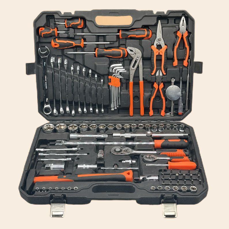 Multifunctional Auto & Motorcycle Repair Tool Set with Ratchet Socket Wrench