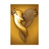 Gold and Silver Figure Statue Canvas Painting Poster Prints Romantic Lovers Pictures Modern Wall Art Home Decor