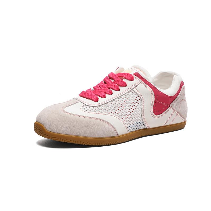 

Mesh German training shoes women s summer 2025 thin lightweight breathable little white shoes leather comfortable shallow mouth Forrest Gump mesh sh 40