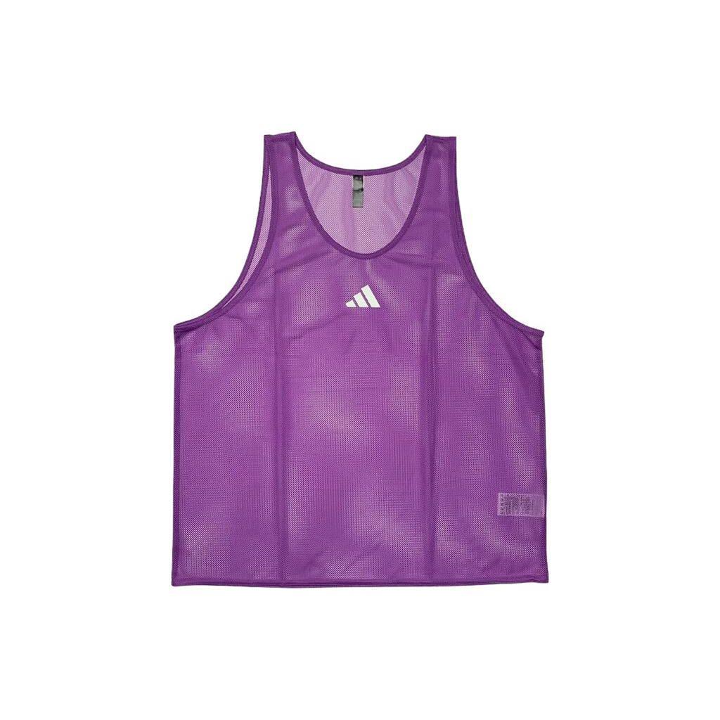 Adidas Solid Color Logo Lightweight Round Neck Soccer Training Match Breathable Sleeveless Vest Men Vests Purple HP0735