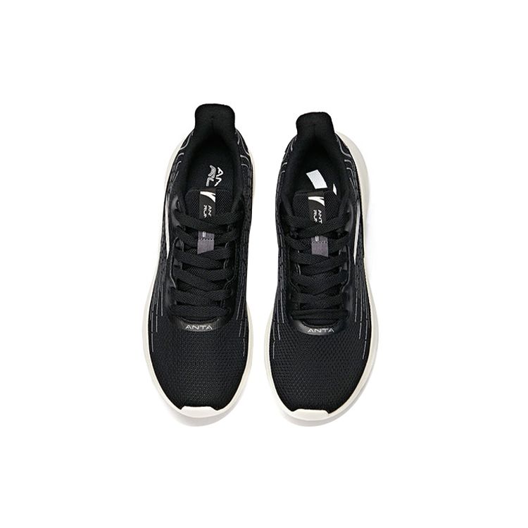 Anta Lightweight Breathable Shock Absorbing Non-Slip Durable Running Shoes Men Sneakers Black Gray White 112115577-1