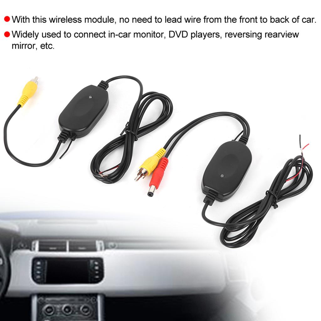 Wireless 2.4G RCA Video Transmitter Receiver Kit Accessory for Car Rear View Backup Camera