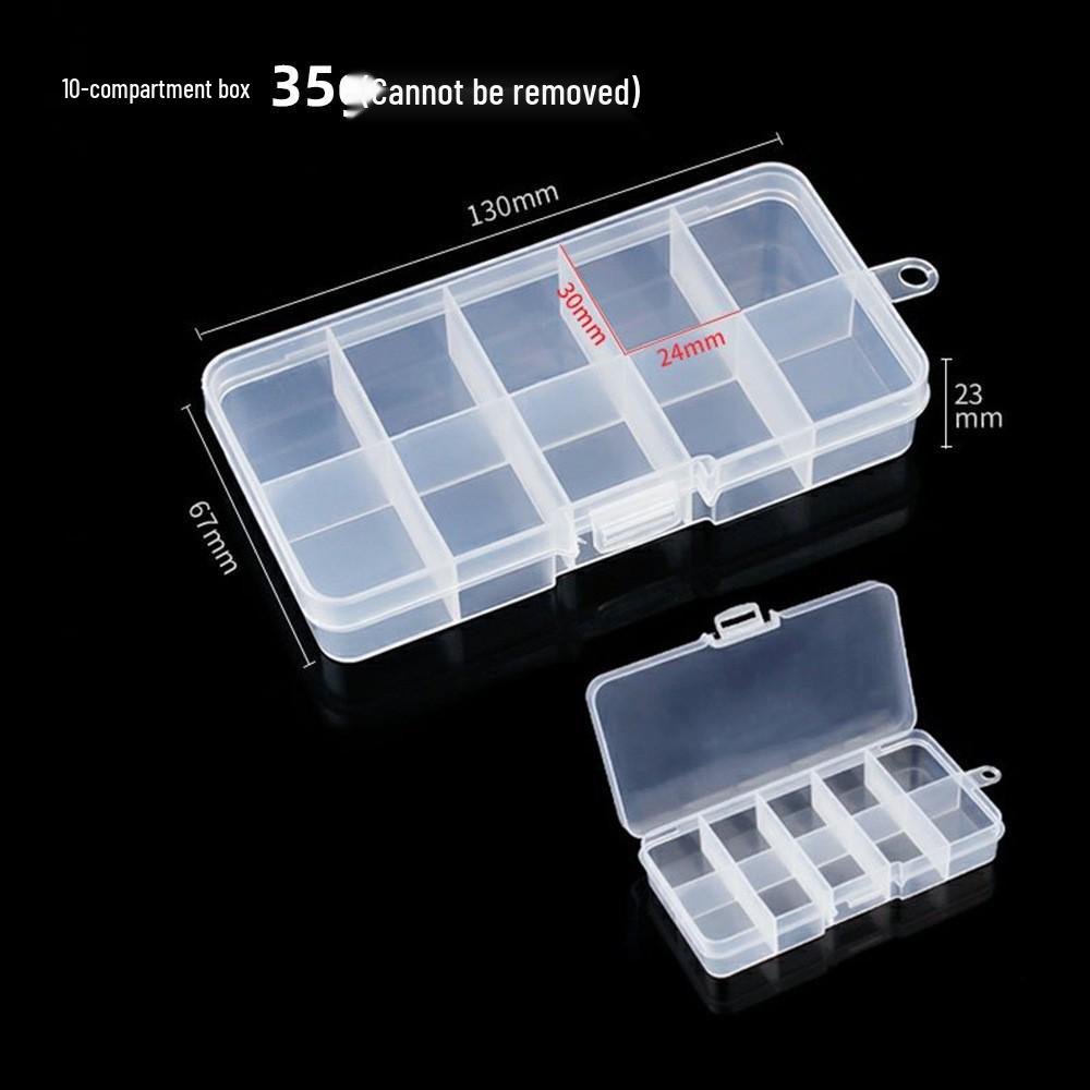 Double Layer Lure & Tackle Box: 5, 10, 15, 24-Grid Options - Plastic Bait & Accessories Storage.