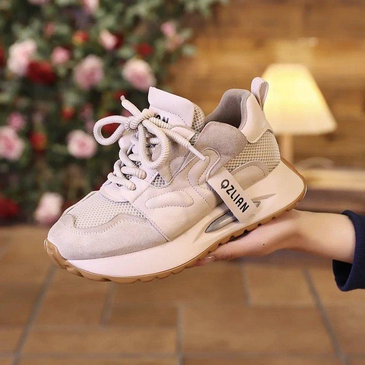 

Популярные в Интернете туфли для папы на толстой подошве с завышенной подошвой, женские летние новые кроссовки с дышащей сеткой, женская обувь 35