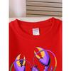 Kids Sweatshirt Purple Lobster Patterned Crewneck Sweatshirt for Girls, Featuring Beads. Suitable for Machine Washing, Ideal for Spring And Autumn