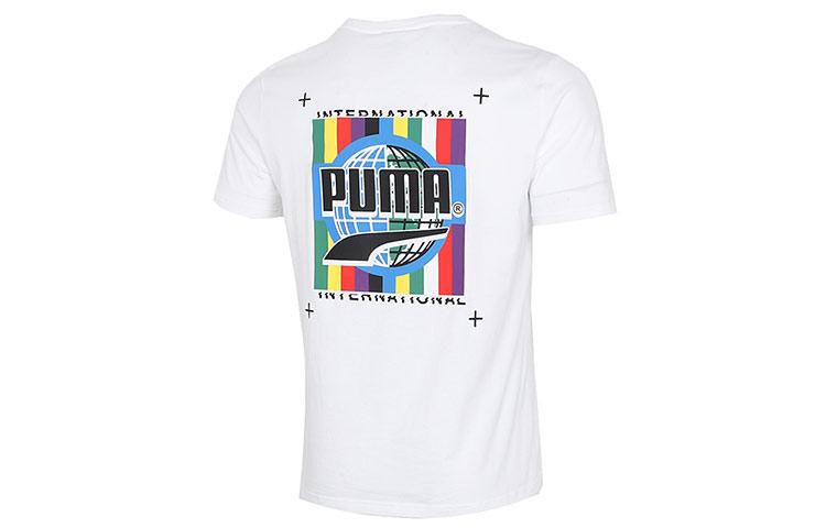 Men's T-Shirt PUMA Set in Sleeve T Shirt Men's White