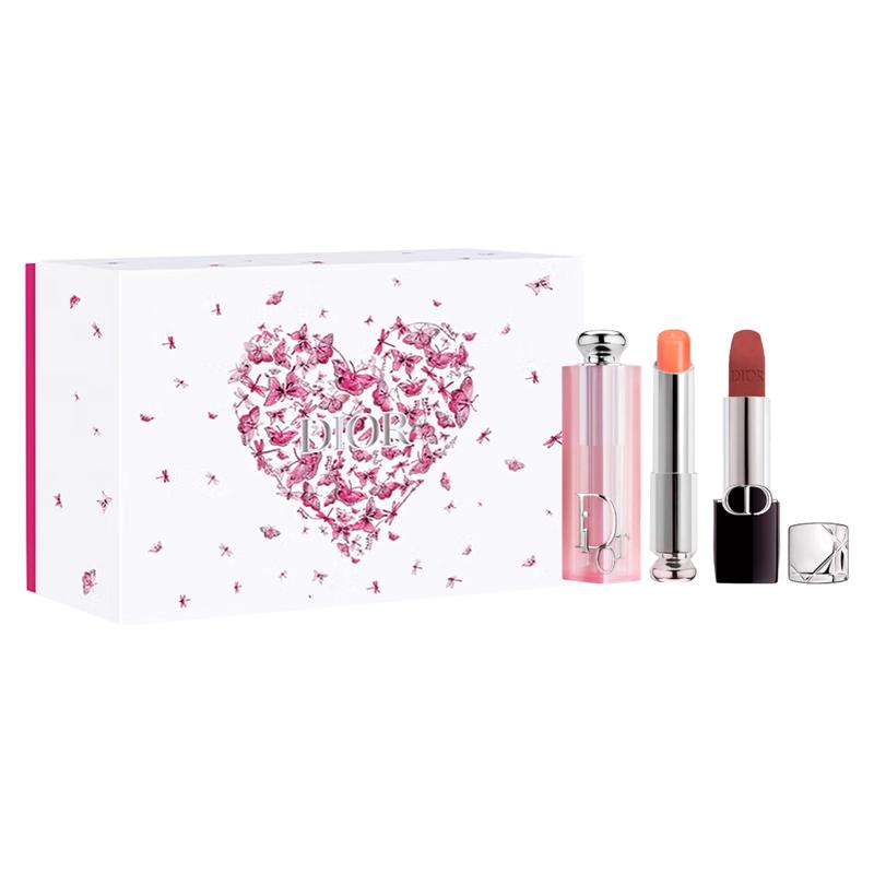 

DIOR Lipstick Two-piece set: Charming Lip Balm #004 3.2g + Vivid Blue Gold Lipstick #688 3.4g синий