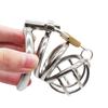 Stainless Steel Male Chastity Device Adult Cock Cage with Arc-shaped Cock Ring  Sex Toy Bondage Men Chastity Belt A224