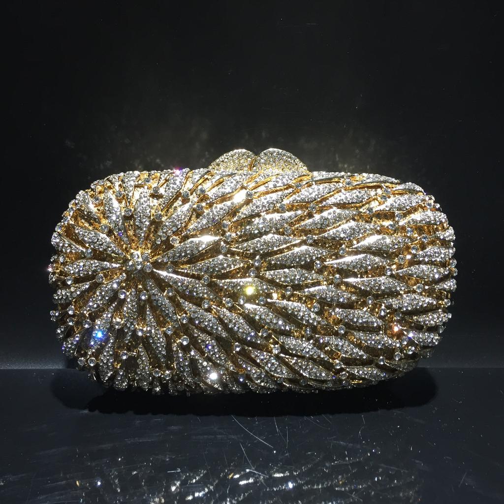 New design clutch evening bags designer women purse soiree pochette Rhinestones crystal party clutch bags wedding