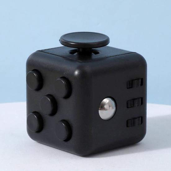 Stress Relief Mini Cube Toy Portable Six-Sided Anxiety Relieving Cube Home Office Worker Silent Calming Cube Sensory