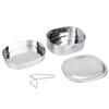 Double Layer Stainless Steel Lunch Box Bento Food Container Outdoor Travel Picnic
