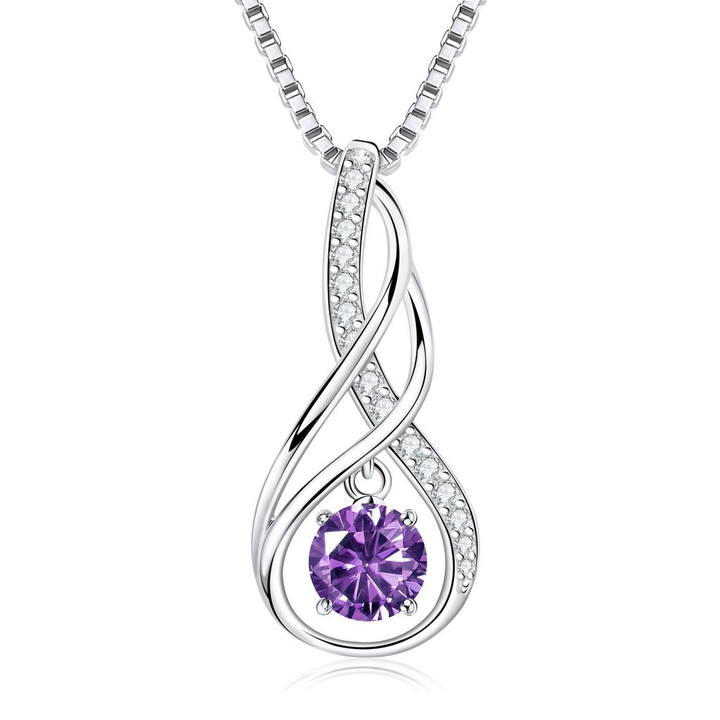 S925 Sterling Silver Women's Necklace Trendy Zircon Cross Pendant Birthday Gift European American
