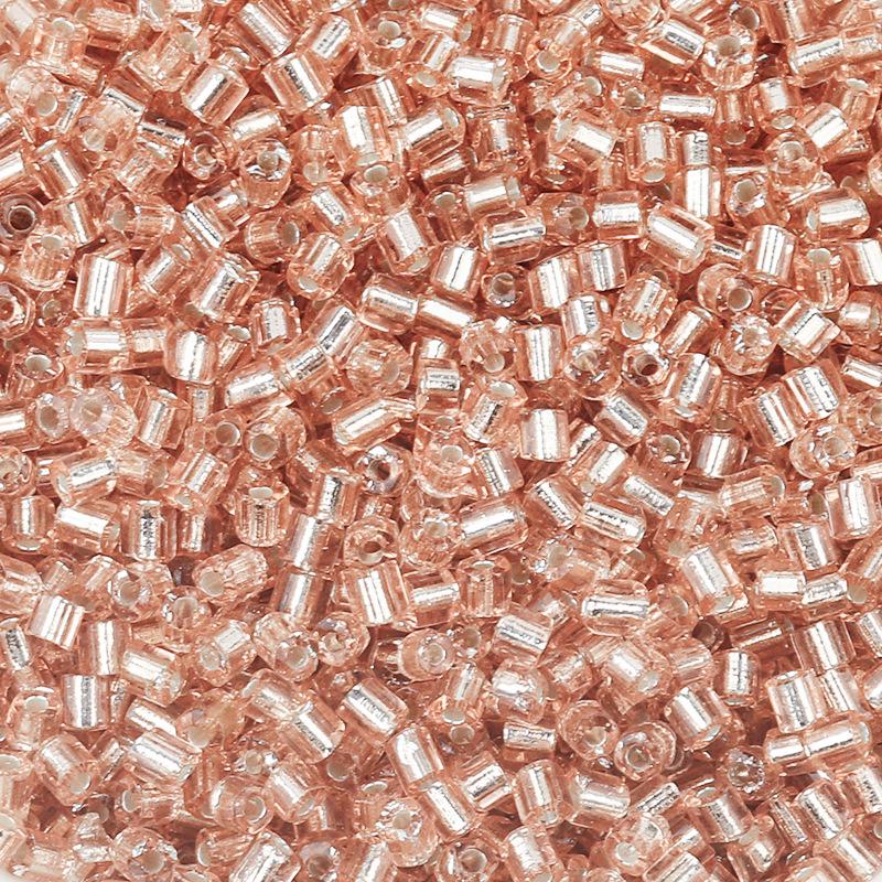 

Посеребренные 2,5 мм цветные стеклянные бусины-бисер для изготовления браслетов своими руками и проектов бисероплетения Diameter 2.5mm, Length 3mm, Hole 1mm, 50g/pack