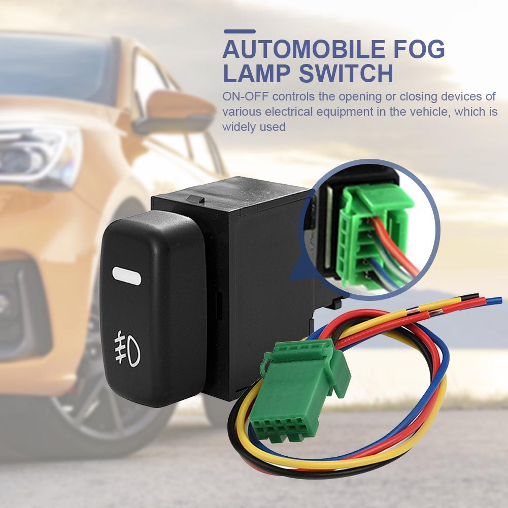 12/24V Automobile Fog Lamp Switch Refitting Fog Lamp Switch for MITSUBISHI PAJERO/LANCER/TRITON/L200