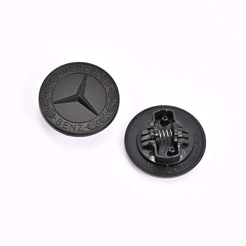 57mm Car Hood Emblem Badge Bonnet Emblem Stickers For Mercedes Benz Brabus AMG W124 W140 W163 W202 W203 W204 W210 W211 W205