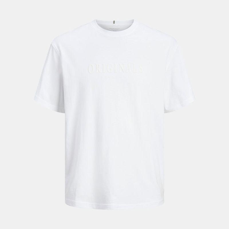 Tee shirt coton frederiksberg col ras de cou manches courtes Homme JACK & JONES
