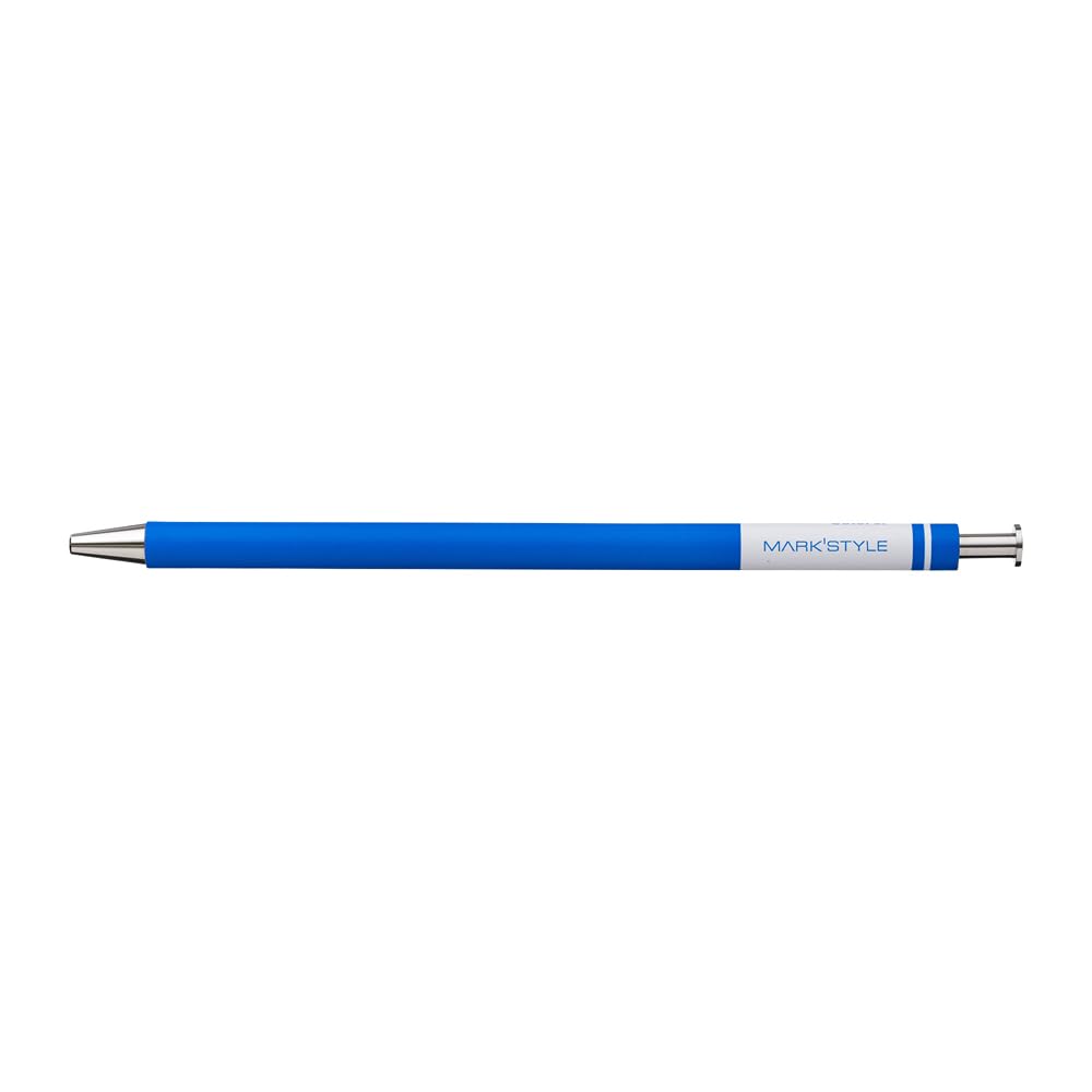 

Mark Style Colors Gel Wooden Ocean Blue Pen, Barrel, 2, синій