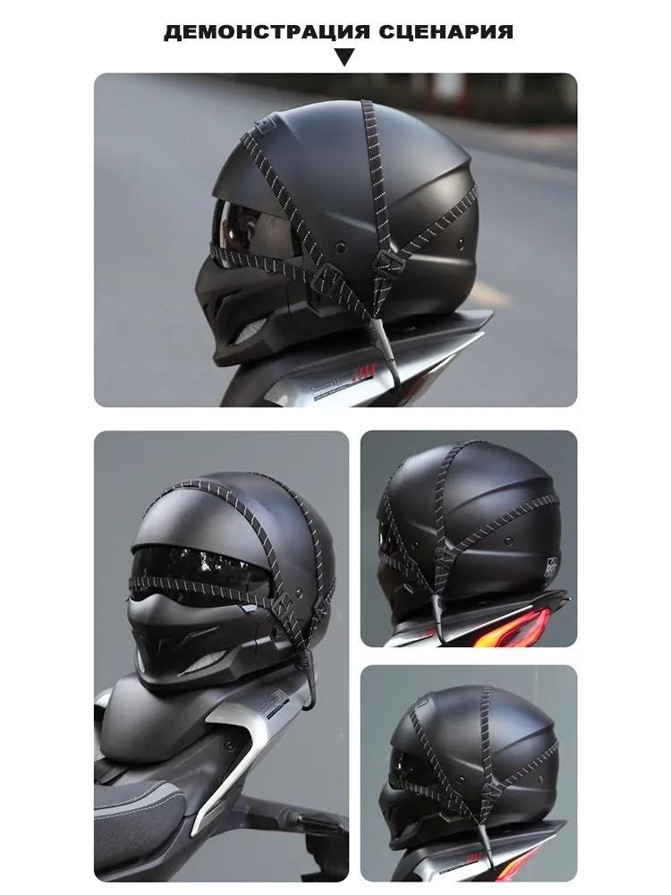 Kask Lina Elastyczna Gumka 60cm Bagaż Mocująca Lina Wiążąca Motocykl Pasek Lina