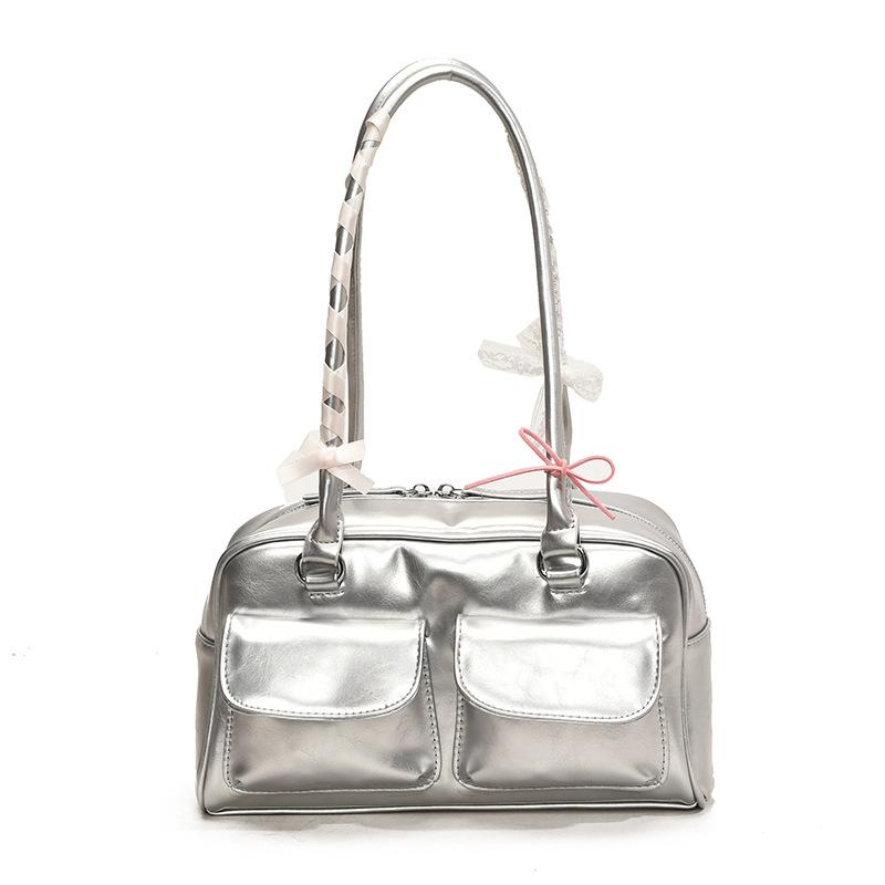 Torba Torebka Nowa Duża Pojemność Torba na Ramię Torba z Podwójną Kieszenią